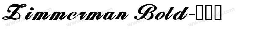 Zimmerman Bold字体转换